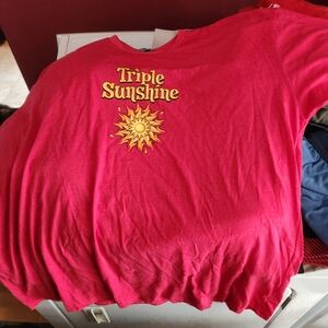Mens 3XL T-shirt Red/Yellow